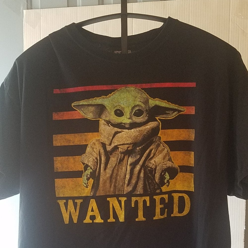 MAD Engine Star Wars T-Shirt, Size XL, Yoda, Black, Unisex, 46/48, 100% Cotton.